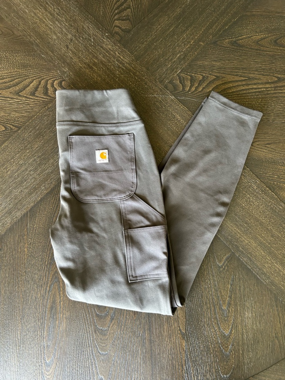 Carhartt Fitted Grey Utility Pocket Leggings Size Small